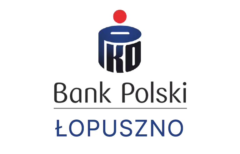 Logo łopuszańskiej placówki banku PKO Bank Polski SA