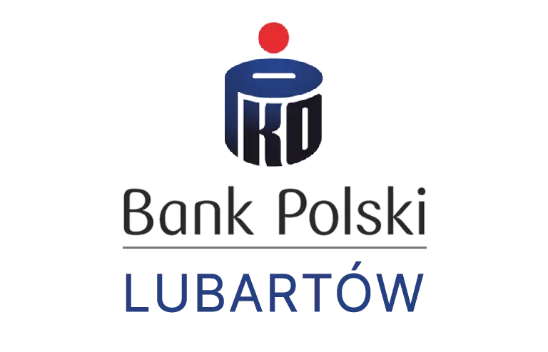 Logo lubartowskiej placówki banku PKO Bank Polski SA
