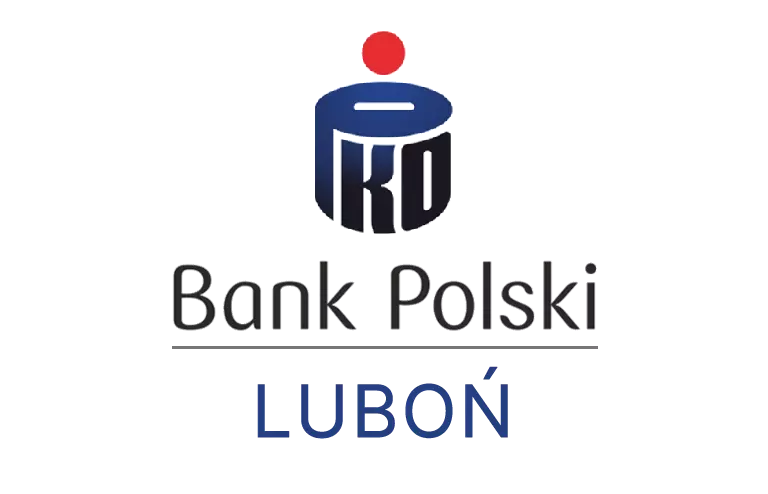 Logo lubońskiej placówki banku PKO Bank Polski SA