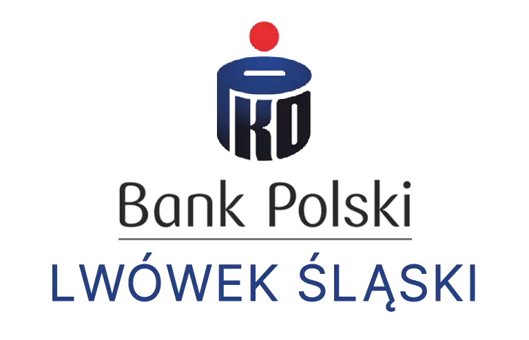 Logo lwóweckoośląskiej placówki banku PKO Bank Polski SA