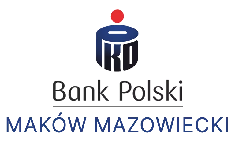Logo makowskiej placówki banku PKO Bank Polski SA
