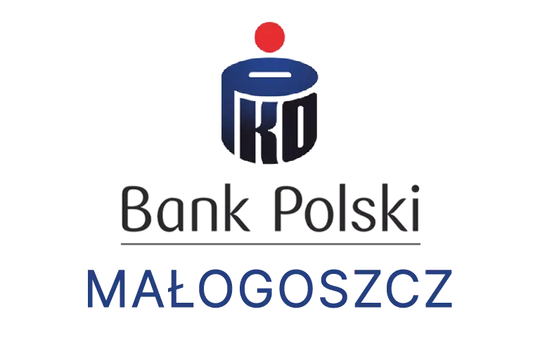 Logo małogoskiej placówki banku PKO Bank Polski SA