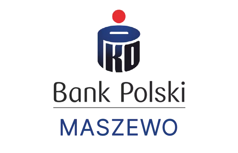 Logo maszewskiej placówki banku PKO Bank Polski SA