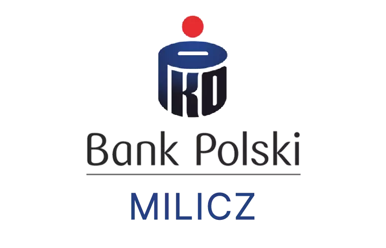 Logo milickiej placówki banku PKO Bank Polski SA