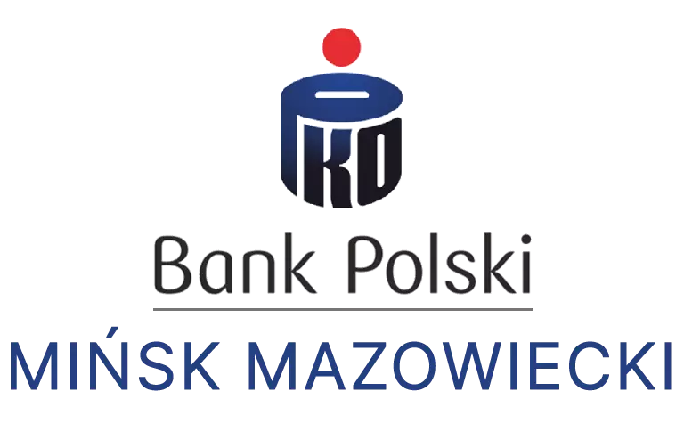 Logo mińskiej placówki banku PKO Bank Polski SA