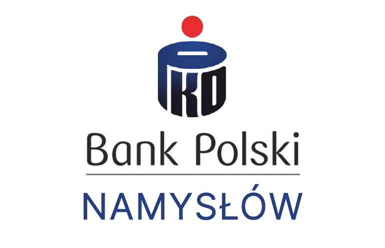 Logo namysłowskiej placówki banku PKO Bank Polski SA