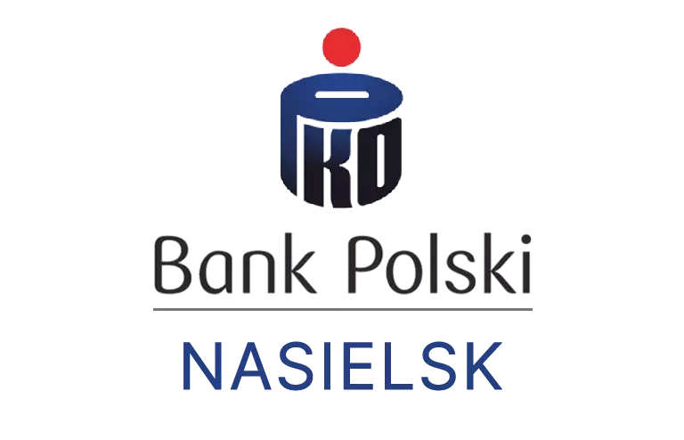 Logo nasielskiej placówki banku PKO Bank Polski SA