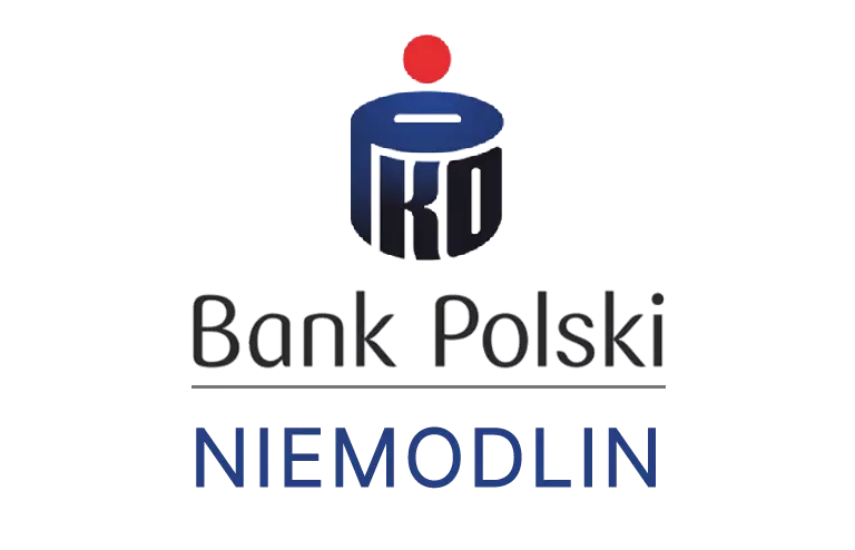 Logo niemodlińskiej placówki banku PKO Bank Polski SA