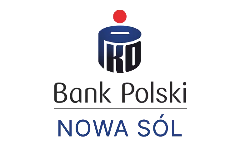 Logo nowosolskiej placówki banku PKO Bank Polski SA