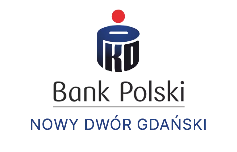 Logo Powszechnej Kasy Oszczędnościowej w Nowym Dworze Gdańskim