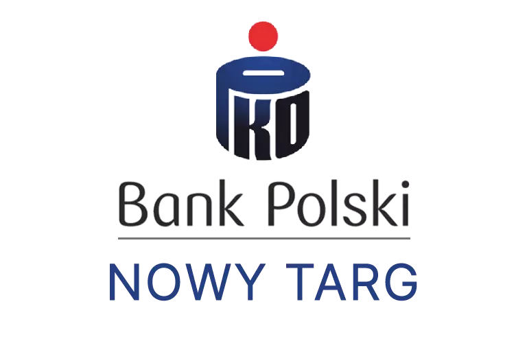 Logo nowotarskiej placówki banku PKO Bank Polski SA