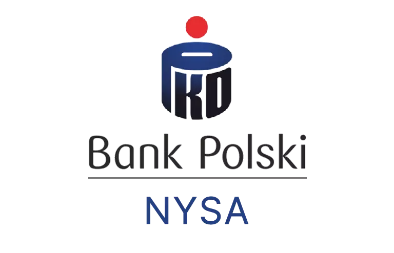 Logo nyskiej placówki banku PKO Bank Polski SA