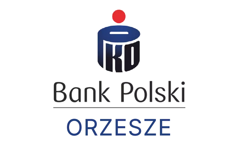 Logo orzeszańskiej placówki banku PKO Bank Polski SA