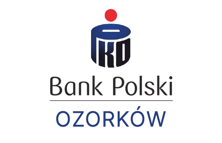 Logo ozorkowskiej placówki banku PKO Bank Polski SA