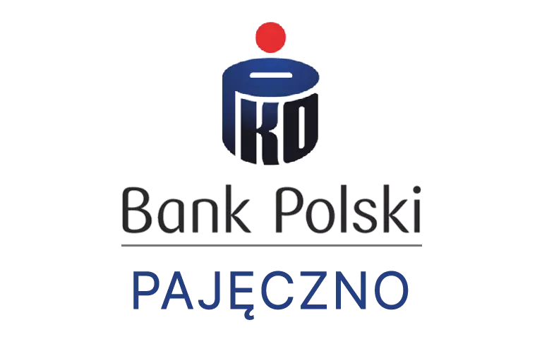 Logo pajęczańskiej placówki banku PKO Bank Polski SA