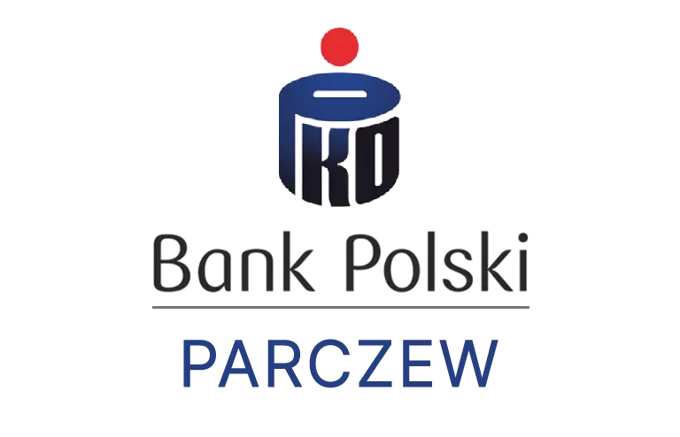 Logo parczewskiej placówki banku PKO Bank Polski SA