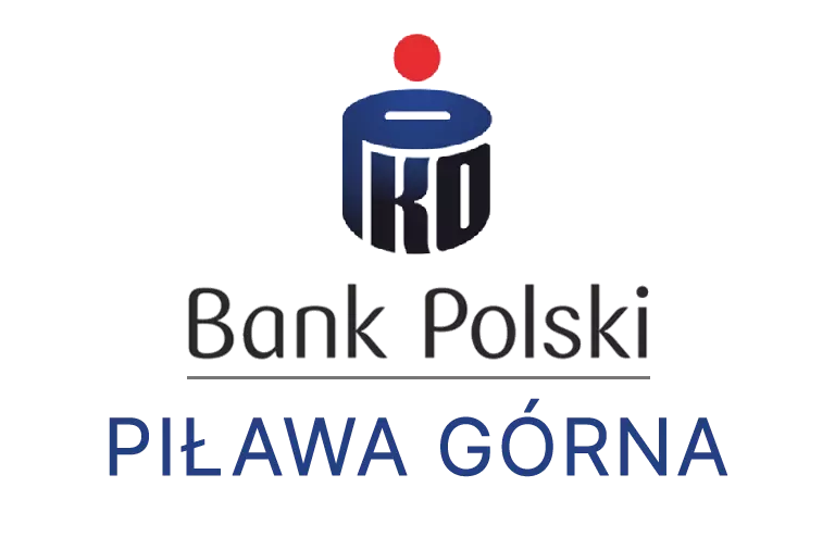 Logo piławskiej placówki banku PKO Bank Polski SA