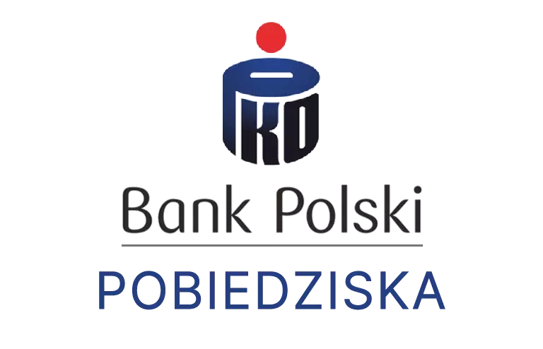 Logo pobiedziskiej placówki banku PKO Bank Polski SA