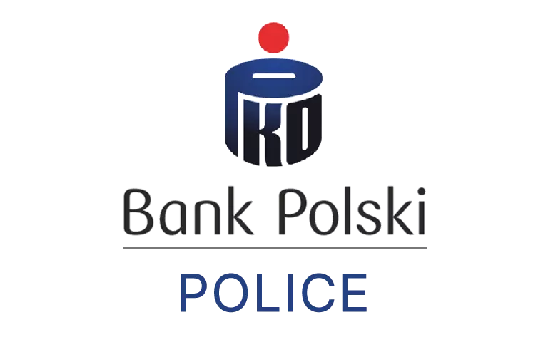 Logo Polickiej placówki banku PKO Bank Polski SA