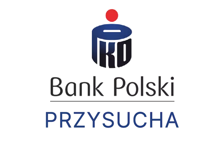 Logo przysuskiej placówki banku PKO Bank Polski SA