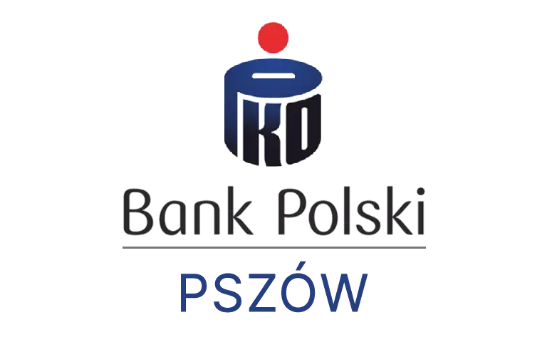Logo pszowskiej placówki banku PKO Bank Polski SA
