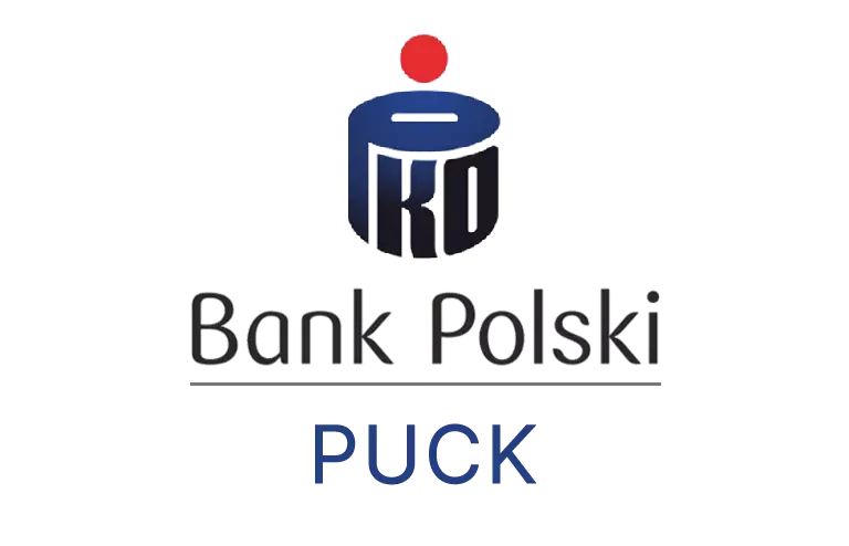 Logo puckiej placówki banku PKO Bank Polski SA