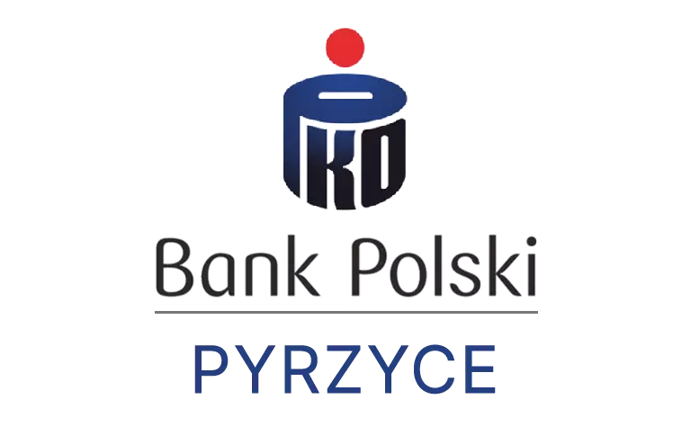 Logo pyrzyckiej placówki banku PKO Bank Polski SA