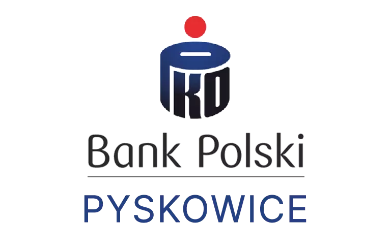 Logo pyskowickiej placówki banku PKO Bank Polski SA
