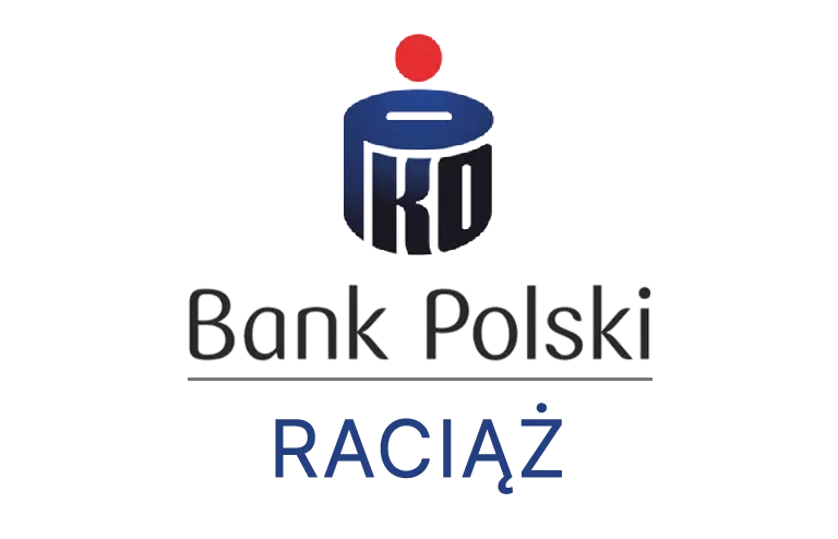 Logo raciąskiej placówki banku PKO Bank Polski SA