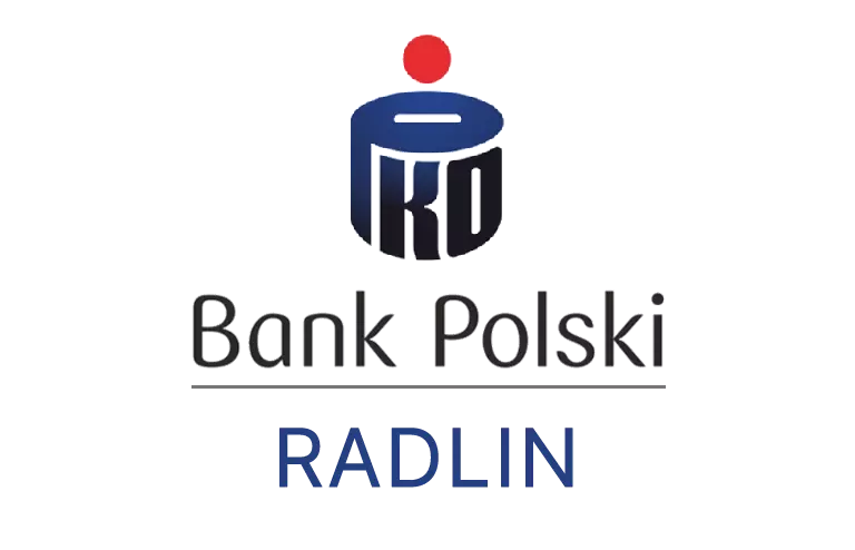 Logo radlińskiej placówki banku PKO Bank Polski SA