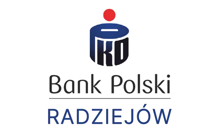Logo radziejowskiej placówki banku PKO Bank Polski SA