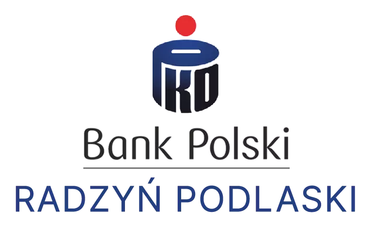 Logo radzyńskiej placówki banku PKO Bank Polski SA