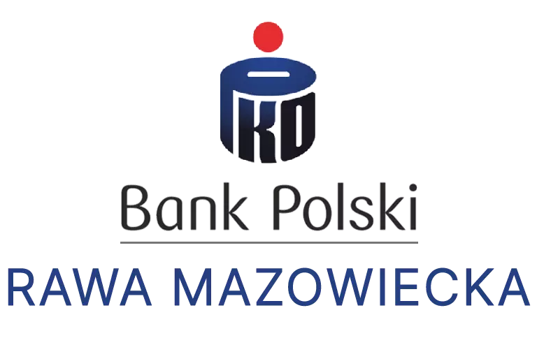 Logo rawskiej placówki banku PKO Bank Polski SA