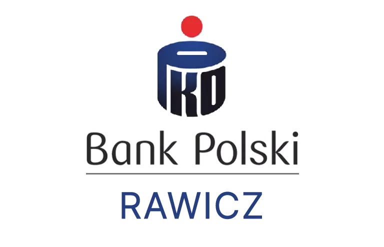 Logo rawickiej placówki banku PKO Bank Polski SA
