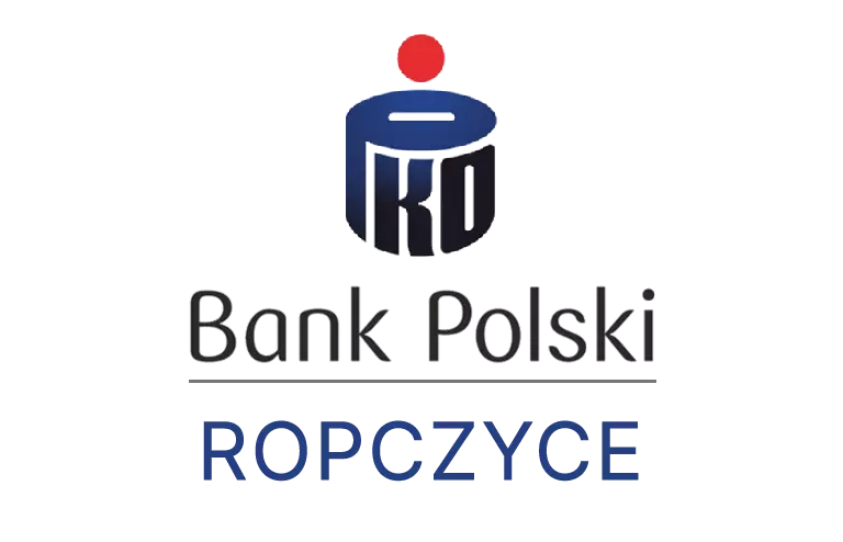 Logo ropczyckiej placówki banku PKO Bank Polski SA