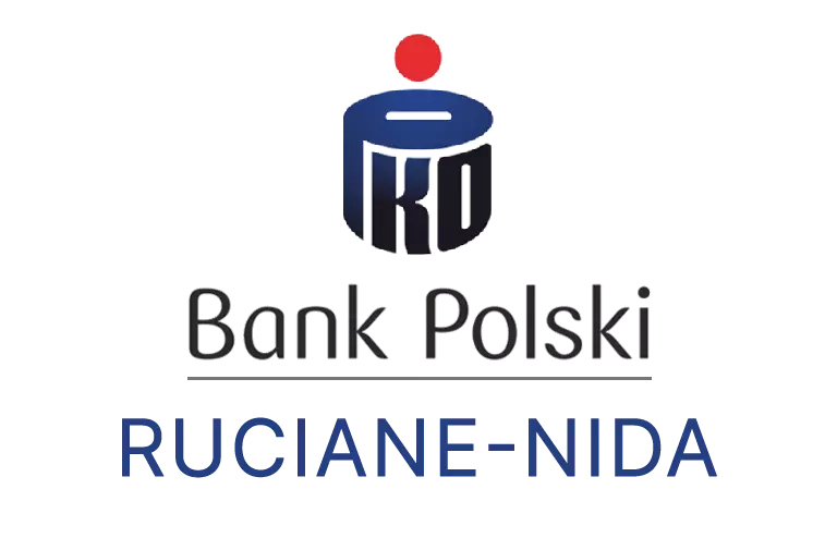 Logo ruciańsko-nidzkiej placówki banku PKO Bank Polski SA
