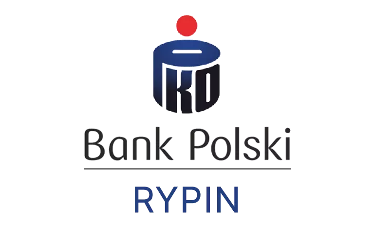 Logo rypińskiej placówki banku PKO Bank Polski SA