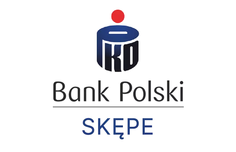 Logo skępskiej placówki banku PKO Bank Polski SA