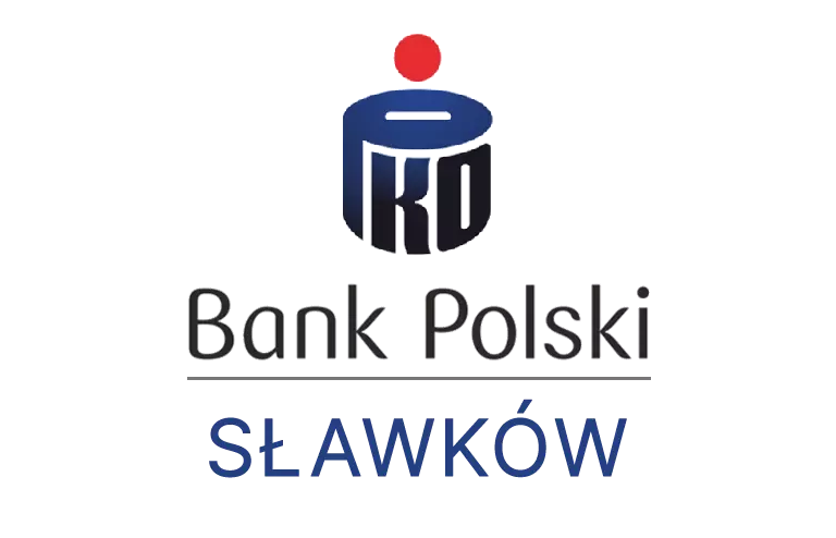 Logo sławkowskiej placówki banku PKO Bank Polski SA