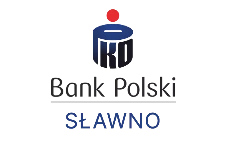 Logo sławieńskiej placówki banku PKO Bank Polski SA