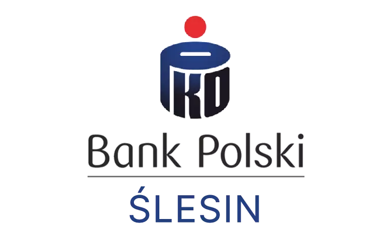 Logo ślesińskiej placówki banku PKO Bank Polski SA