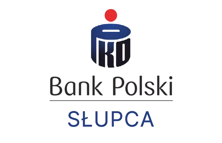 Logo słupeckiej placówki banku PKO Bank Polski SA