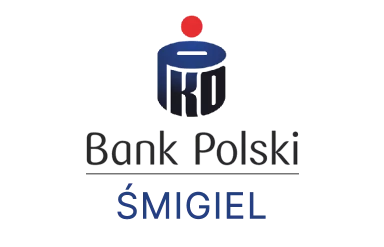 Logo śmigielskiej placówki banku PKO Bank Polski SA