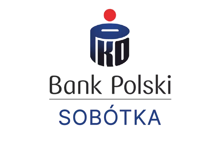 Logo sobótczańskiej placówki banku PKO Bank Polski SA