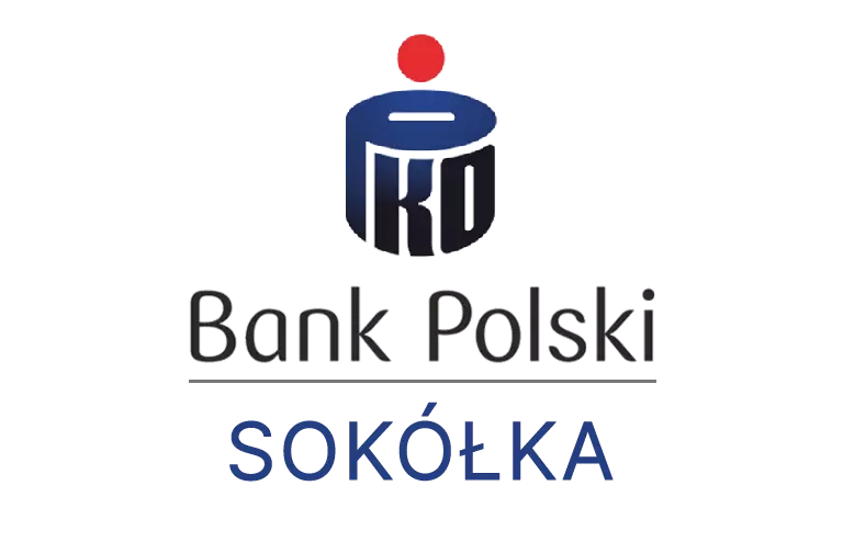 Logo sokólskiej placówki banku PKO Bank Polski SA