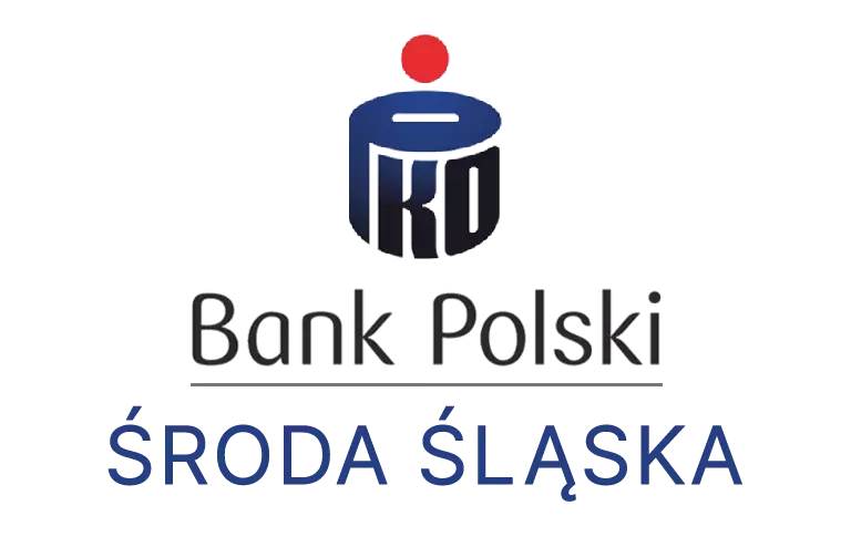Logo średzkiej placówki banku PKO Bank Polski SA
