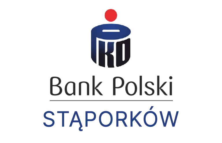 Logo stąporkowskiej placówki banku PKO Bank Polski SA