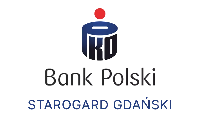 Logo starogardzkiej placówki banku PKO Bank Polski SA