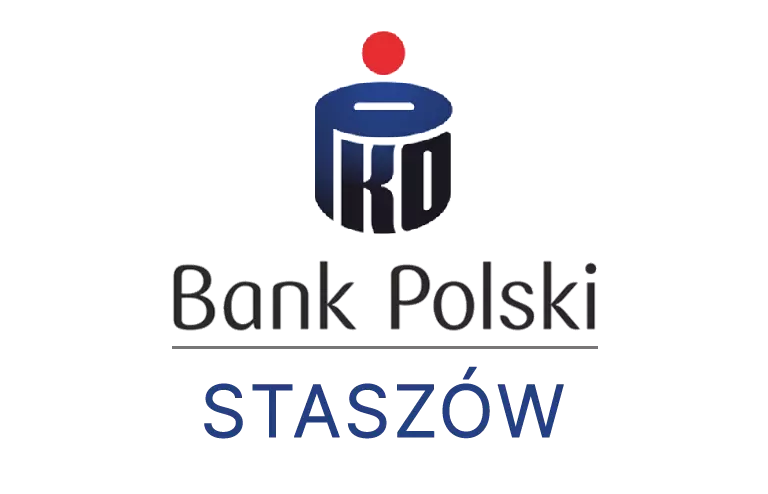 Logo staszowskiej placówki banku PKO Bank Polski SA