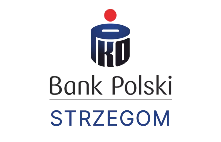 Logo strzegomskiej placówki banku PKO Bank Polski SA